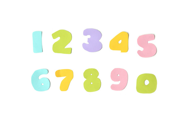 Number on white background - isolated - Foto, imagen