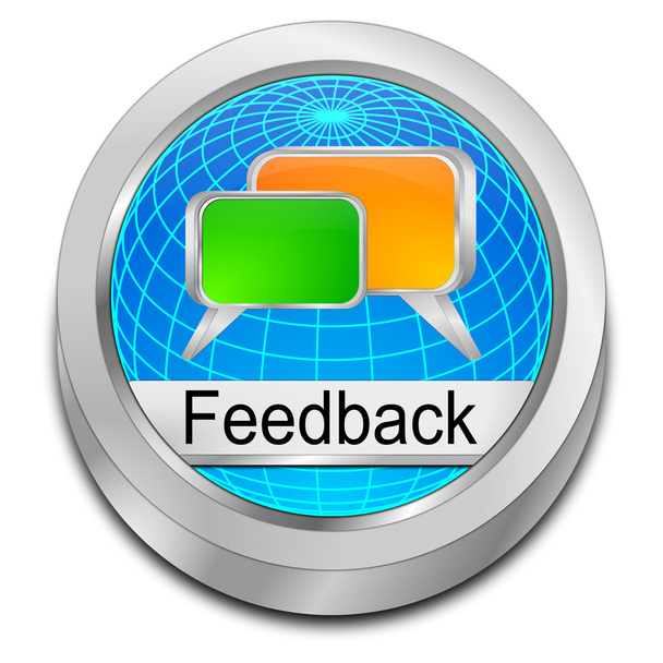 Botão de feedback - ilustração 3D
 - Foto, Imagem
