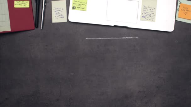 Post-it papírok tölti egész tábla - Felvétel, videó