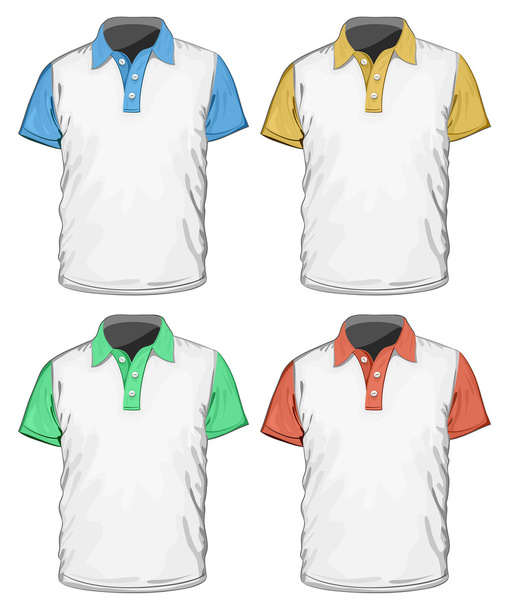 Men's polo-shirt design template. - Διάνυσμα, εικόνα