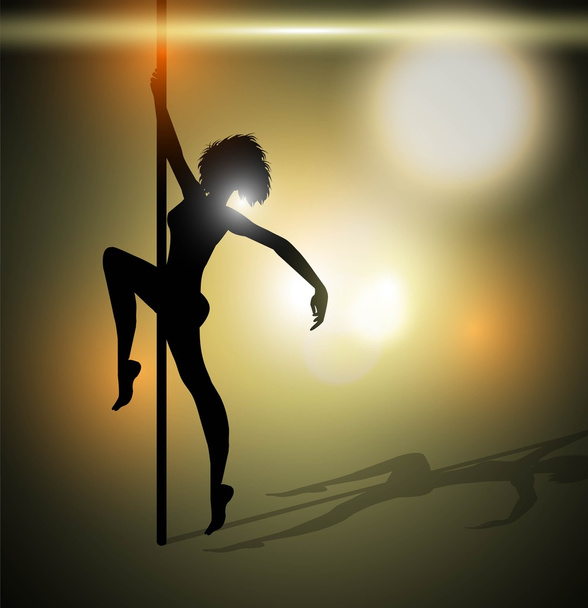 femmes dansant un pole dance
 - Vecteur, image