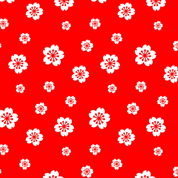 Seamless floral pattern vector - Vector, Imagen