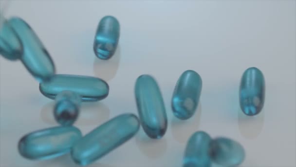 Various prescription pills falling  - Filmmaterial, Video