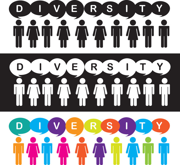 Diversiteit - Vector, afbeelding