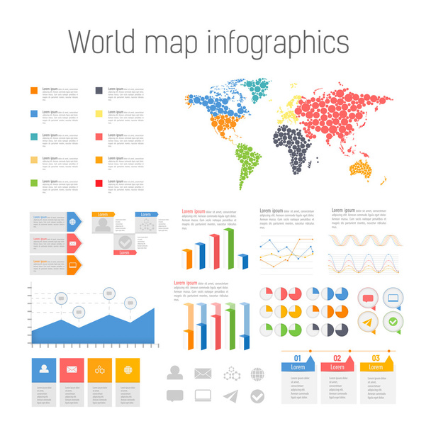 Set of infographics elements - Вектор,изображение