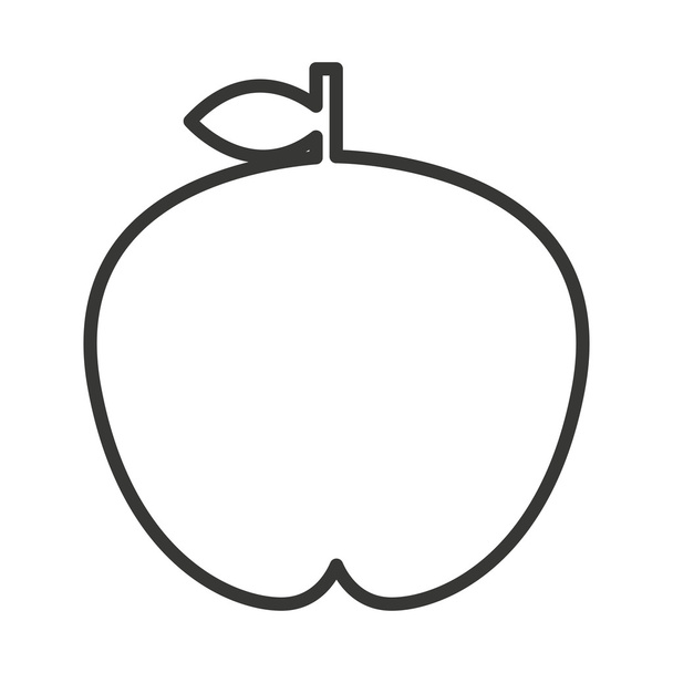fesh manzana de fruta aislado icono de diseño
 - Vector, imagen