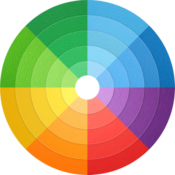 цветное колесо, бумага натурального цвета
 - Фото, изображение