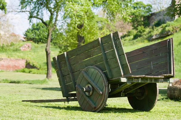 Carro de buey medieval
 - Foto, imagen