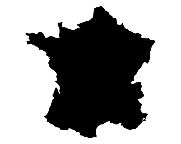 Ranskan kartta - Vektori, kuva