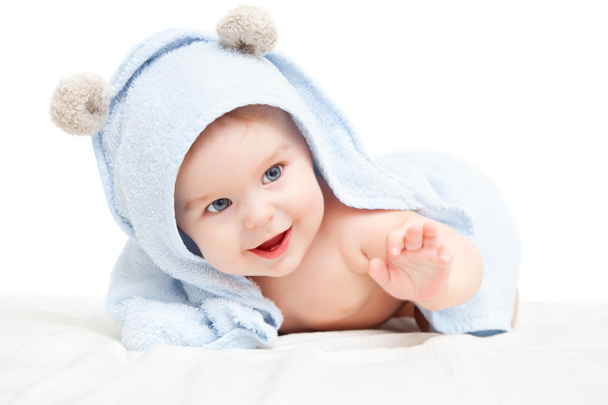 schattige kruipende baby - Foto, afbeelding