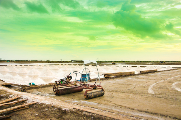  Landscape of a salt farm - Photo, Image