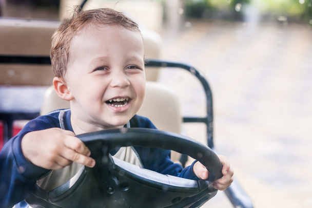 The baby at steering wheel - Fotografie, Obrázek