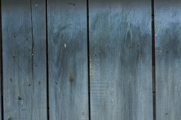 blauwe houten planken - Foto, afbeelding