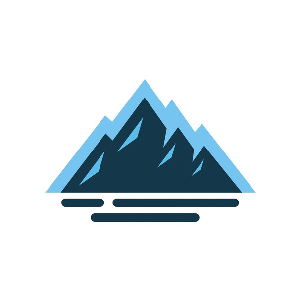 Mountain design symbol logo vector - Vektor, kép