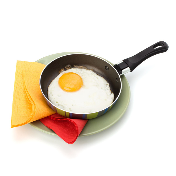 Fried egg on pan - Photo, Image