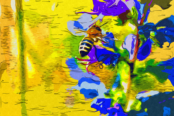 abstraction flower art illustration  - Photo, Image