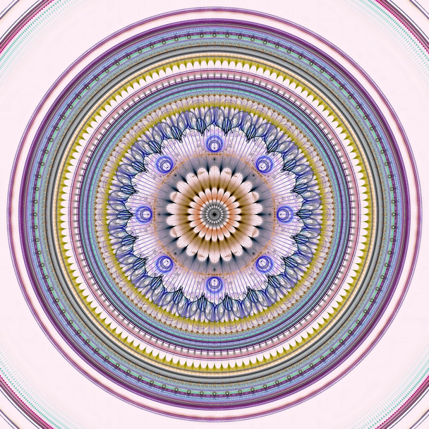 Abstract mandala flower - digitally generated image - Photo, Image