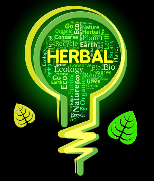 Lâmpada Herbal Representa Ambiente Rural e Verde
 - Foto, Imagem