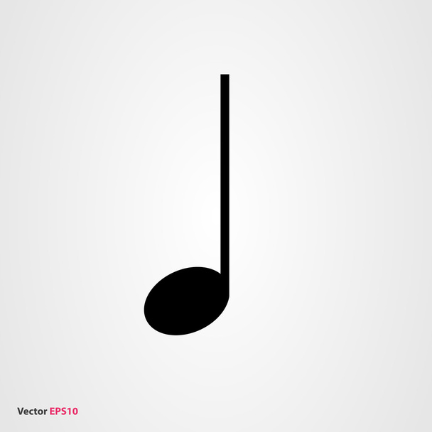 Quarter music note - Vector, Image