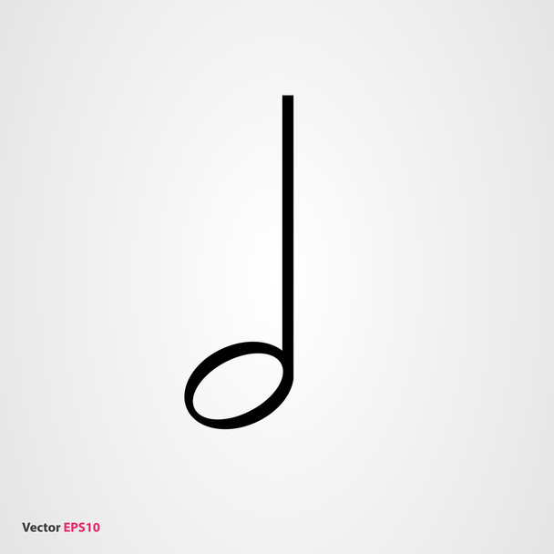 Nota musical trimestral
 - Vector, imagen