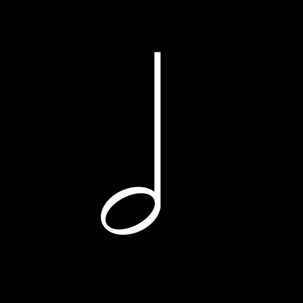 Nota musical trimestral
 - Vector, Imagen