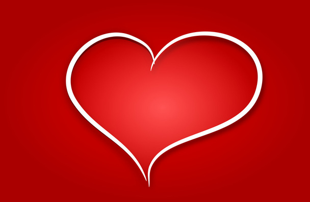 Red modern heart - Fotoğraf, Görsel