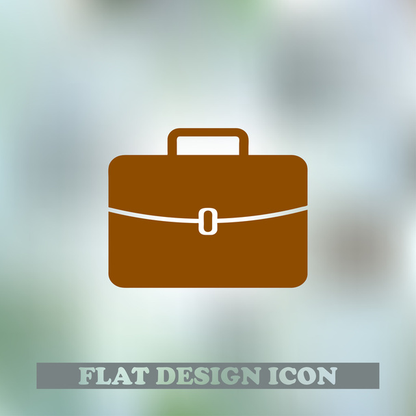 Poggyász lapos ikon kép - Vektor, kép