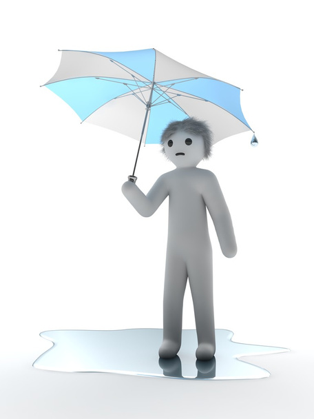 Man with umbrella - Φωτογραφία, εικόνα