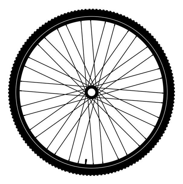 Bicycle wheel, vector - Vector, Image