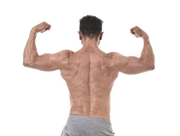 hispanic sport man and bodybuilder in attitude corporate pose wi - Foto, immagini