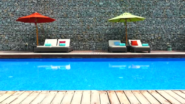 Otelde yüzme havuzu - Video, Çekim