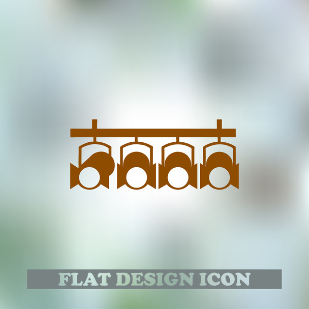 Spotlight icon, vector illustration. Flat design style - Vector, Image