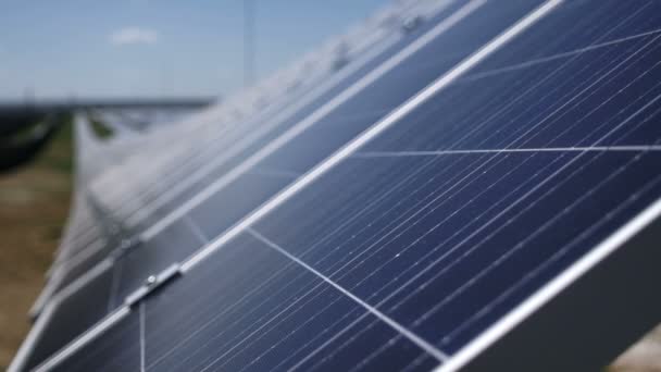 Solar power plant. solar panels - Filmmaterial, Video