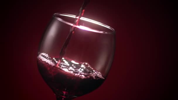 Red Wine Glass Pour - Πλάνα, βίντεο