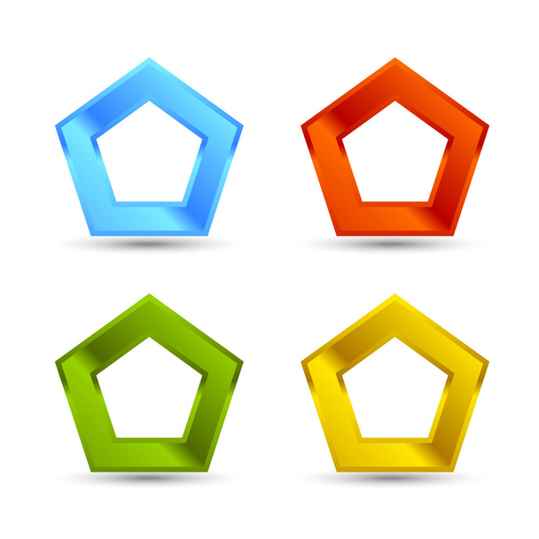 Set forme pentagono
 - Vettoriali, immagini