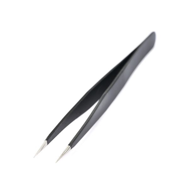 Black tweezers tool isolated - Fotografie, Obrázek