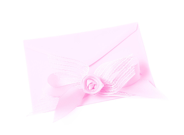 Paper envelope decorated with the bow - Valokuva, kuva