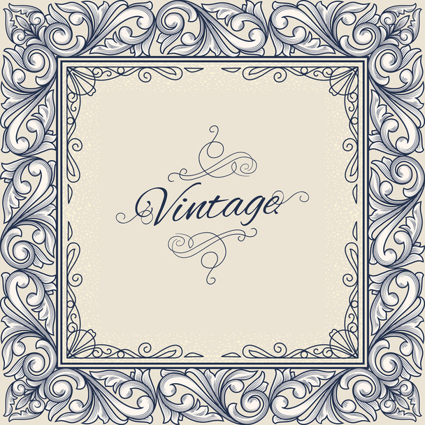 ornate vintage design - Vector, Image
