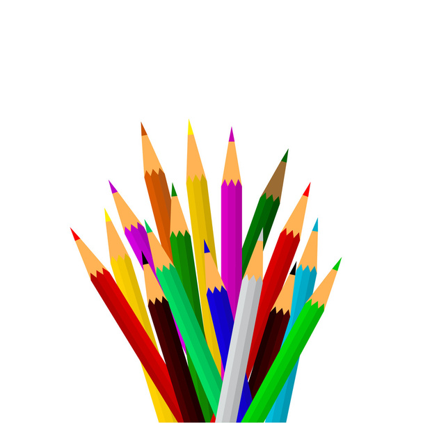 vektor barevné tužky - Vektor, obrázek