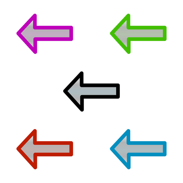 vector of colorful arrows - Διάνυσμα, εικόνα