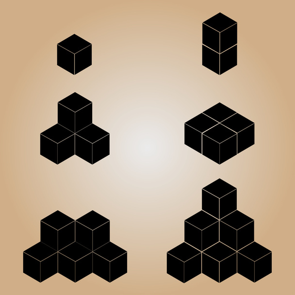 vector van het pictogram van de kubus - Vector, afbeelding