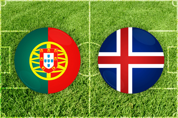 Portugal vs Iceland - Photo, Image