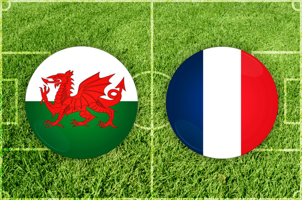 Wales vs Frankrijk - Foto, afbeelding