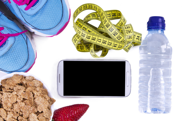 diet  and mobile phone - Foto, immagini