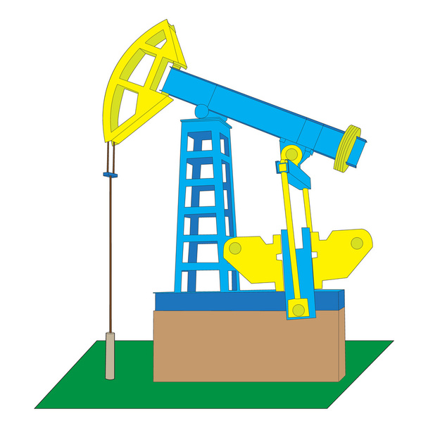 εικόνα διάνυσμα αντλία πετρελαίου - Διάνυσμα, εικόνα