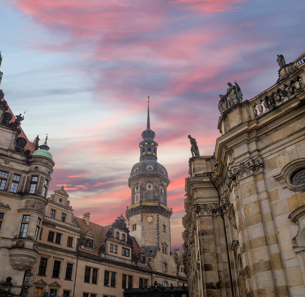 Stallhof in Dresden,Germany (Dresdner Residenzschloss,Dresdner Schloss).Dresden Castle or Royal Palace is one of the oldest buildings in Dresden.It has been residence of electors and kings of Saxony   - Foto, afbeelding