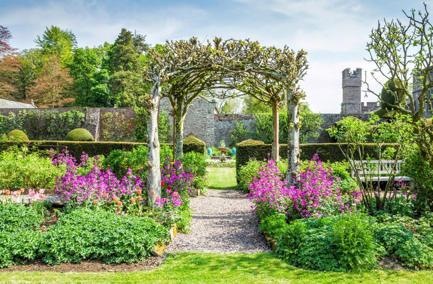Gärten bei Hutton im Wald, Cumbria, England - Foto, Bild