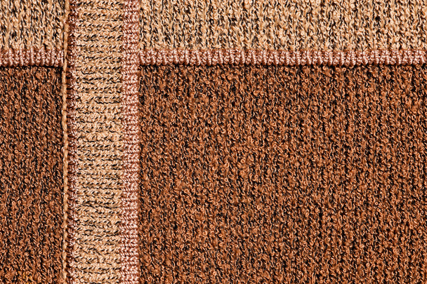 Brown knitted woolen sweater - Foto, Imagem