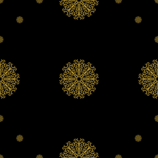Decoración vintage de oro patrón sin costuras
 - Vector, imagen