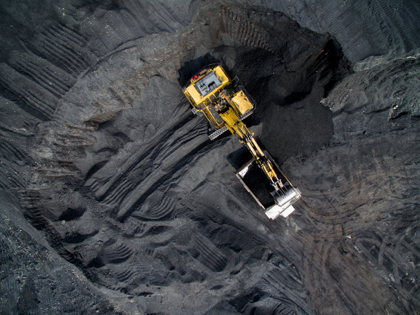 Coal mining on open pit - Photo, Image